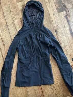 lululemon Black Hooded Dance Studio Zip Jacket